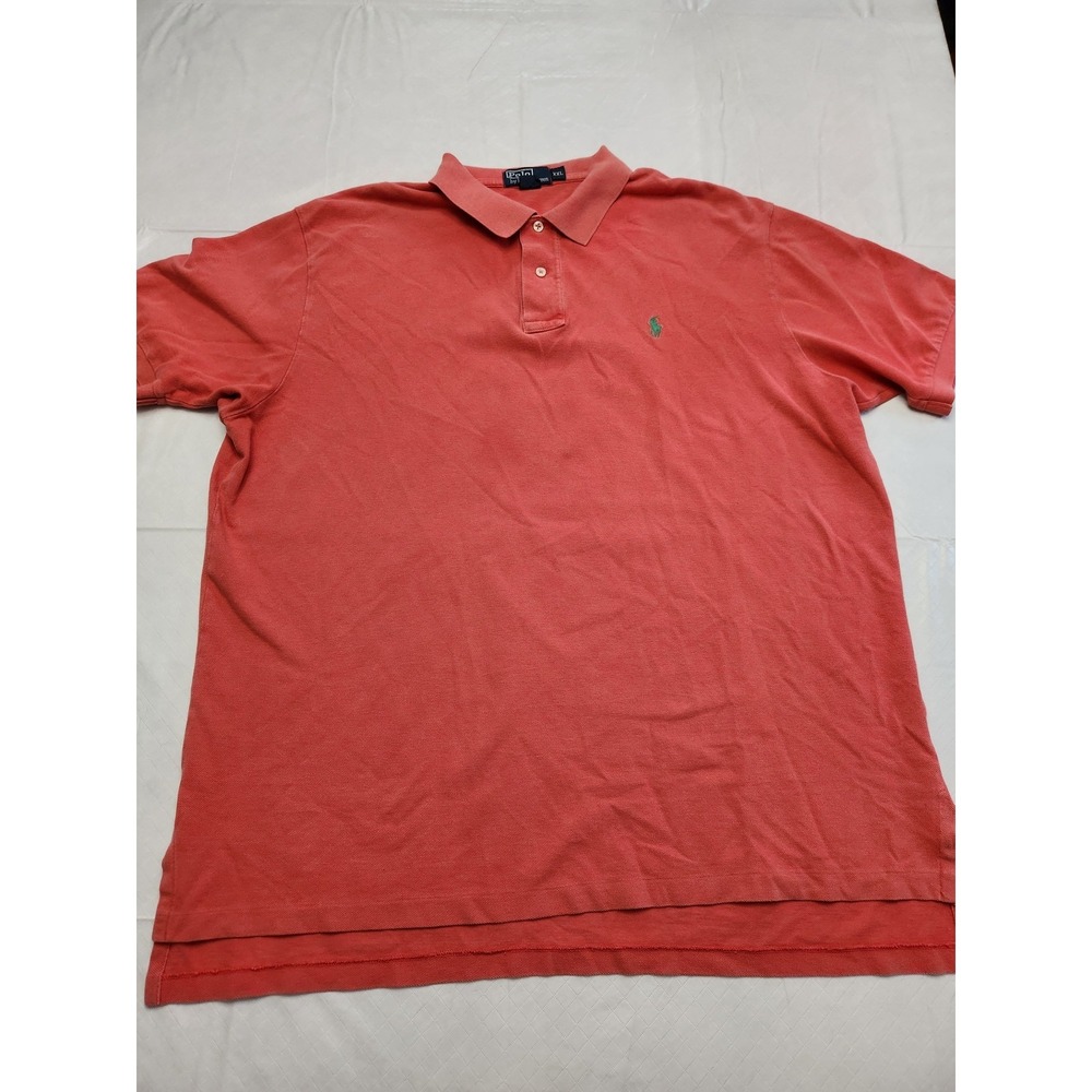 Polo Ralph Lauren Polo Shirt Mens 2XL Red Classic Fit Pony Logo Casual Cotton